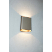 Artdelight Diaz Large - Wandleuchte - 4 x 14,5 x 20 cm - 2 x 6W LED inkl. - IP65 - champagner