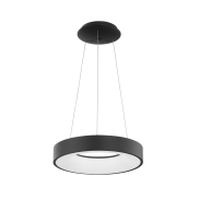 Nova Luce Rando Thin - Pendelleuchte - Ø 38 x 120 cm - 30W dimmbare LED inkl. - sand schwarz