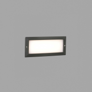 Faro Stripe - Wandeinbauleuchte - 23,3 x 7,7 x 10 cm - 5W LED inkl. - IP54 - dunkelgrau