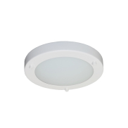 Artdelight Yuca - Deckenleuchte für Badezimmer - Ø 18 x 5 cm - 10W LED inkl. - IP44 - weiß