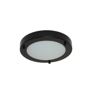 Artdelight Yuca - Badezimmer-Deckenleuchte - Ø 18 x 5 cm - 10W LED inkl. - IP44 - schwarz