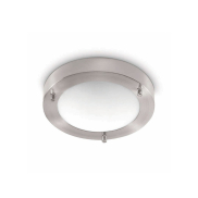 Artdelight Yuca - Badezimmer-Deckenleuchte - Ø 18 x 5 cm - 10W LED inkl. - IP44 - Stahl matt