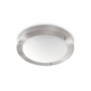 Artdelight Yuca - Badezimmer-Deckenleuchte - Ø 30 x 8 cm - 12W LED inkl. - IP44 - Stahl matt
