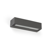 Faro Lako - Wandleuchte - 22 x 7 x 4,8 cm - 8W LED inkl. - IP65 - dunkelgrau