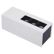 VK Lighting Tetra Square - Decken-/Wandleuchte - 17,1 x 6,6 x 6,3 cm - 15W LED inkl - weiß