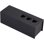 VK Lighting Tetra Square - Decken-/Wandleuchte - 17,1 x 6,6 x 6,3 cm - 15W LED inkl - schwarz