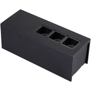 VK Lighting Tetra Square - Decken-/Wandleuchte - 13,2 x 4,8 x 4,4 cm - 6W LED inkl. - schwarz