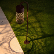 Nova Luce Motley - Gartenleuchte - Ø 10 x 70 x 18,5 cm - 9W LED inkl. - IP65 - corten