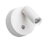 ETH Wispo - wandleuchte - wiederaufladbar per USB-Kabel - Ø 9,5 x 3 cm - 3W dimmbare LED inkl. - weiß