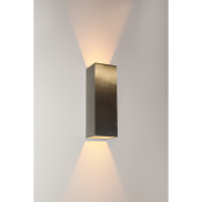 Artdelight Vegas - Wandleuchte - 8 x 8 x 25 cm - 2 x 4W dimmbare LED inkl. - IP65 - Aluminium