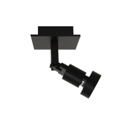 Artdelight Tech - Aufbaustrahler 1L - 10 x 10 x 18,5 cm - schwarz