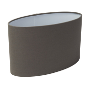 Searchlight Ovaler Lampenschirm - 45 x 30 cm - grau