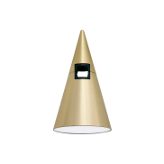 Nova Luce Cono - Lichtpunkt Magnetschienensystem - Ø 6 x 10,6 cm - 5W LED inkl. - Messing satiniert