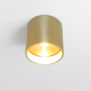 Artdelight Orleans - Deckenleuchte - Ø 11 x 10 cm - 7W dimmbare LED inkl - Gold gebürstet