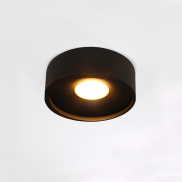 Artdelight Orlando - Deckenleuchte - Ø 14 x 5 cm - 10W dimmbare LED inkl. - schwarz