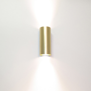 Artdelight Roulo2 - Wandleuchte - Ø 6,5 x 15,4 cm - matt gold