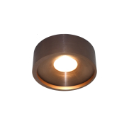 Artdelight Orlando - Deckenleuchte - Ø 14 x 5 cm - 10W dimmbare LED inkl. - Bronze