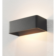 Artdelight Mainz - Wandleuchte - 20 x 10 x 7 cm - 2 x 3W dimmbare LED inkl. - schwarz