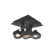 Artdelight Meist - Aufbaustrahler 4L - 23 x 23 x 15 cm - schwarz
