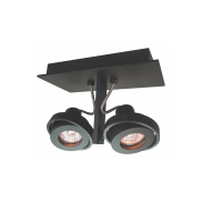 Artdelight Meist - Aufbaustrahler 2L - 23 x 11,5 x 15 cm - schwarz