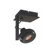 Artdelight Meist - Aufbaustrahler 1L - 11,5 x 11,5 x 15 cm - schwarz