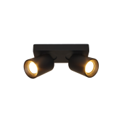 Artdelight Megano - Aufbaustrahler 2L - 20 x 10 x 11,5 cm - schwarz