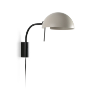 Faro Dominica - Wandleuchte mit Schalter - 32,9 x 25 x 50,2 cm - mattschwarz und beige