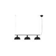 Faro Tatawin M - Pendelleuchte - 100 x 25 x 210 cm - schwarz satiniert und schwarz glänzend
