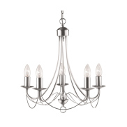 Searchlight Maibaum - Kronleuchter - Ø 46 x 100 cm - satiniert silber