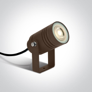 ONE Light GU10 Garden - Bodenspot auf Erdspieß - 13,2 x 11,2 cm - IP65 - braun