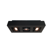 Artdelight Bosco - Aufbaustrahler 3L - 36 x 14 x 8,6 cm - schwarz