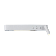 VK Lighting Bar - Wandleuchte mit Leselicht rechts - 40 x 17 x 5 cm - 3W + 2x6W LED inkl. - weiß