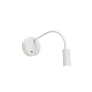 Artdelight Flex-USB - Wandleuchte mit Schalter und USB-Anschluss - Ø 11 x 34 cm - 3W LED inkl. - weiß