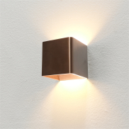 Artdelight Fulda - Wandleuchte - 10 x 10 x 10 cm - 6W dimmbare LED inkl. - Bronze gebürstet