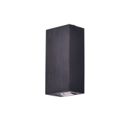 VK Lighting Spathi - Wandleuchte - 4 x 7 x 12 cm - 6W LED inkl - IP54 - schwarz