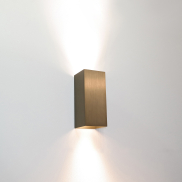 Artdelight Dante - Wandleuchte - 6,7 x 6,7 x 15,4 cm - Hellbronze