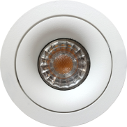 Artdelight Alice - Einbaustrahler - Ø 90 mm, Ø 83 mm Einbaumaß - weiß
