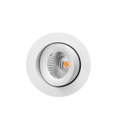 Artdelight Special - Einbaustrahler - Ø 95 mm, Ø 83 mm Einbaumaß - inkl. 9W LED - dimmbar bis warm - IP54 - weiß