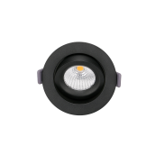Artdelight Special - Einbaustrahler - Ø 95 mm, Ø 83 mm Einbaumaß - inkl. 9W LED - dimmbar bis warm - IP54 - schwarz