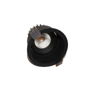Artdelight Ribs - Einbaustrahler - Ø 90 mm, Ø 83 mm Einbaumaß - 10W dimmbare LED inkl. - IP44 - schwarz