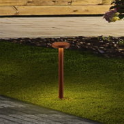 Nova Luce Mood - Gartenleuchte - Ø 11 x 40 cm - 5W LED inkl. - IP65 - corten