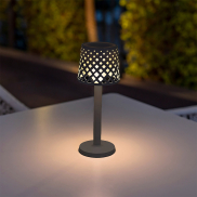 New Garden Gretita - batteriebetriebene Tischleuchte für draußen - Ø11,7 x 31 cm - 1W LED inkl. - IP44 - anthrazit