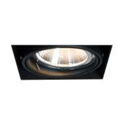Zuma Line Oneon DL 111-1 - Einbaustrahler 1L - 156 x 156 mm, 157 x 157 mm Einbaumaß - schwarz