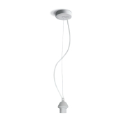 ONE Light E27 Pendelleuchte Kit - Hängeleuchte - Ø 10 x 200 cm - weiß
