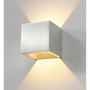 Artdelight Cube - Außenwandleuchte - 10 x 10 x 10 cm - 6W dimmbare LED inkl - IP54 - Aluminium