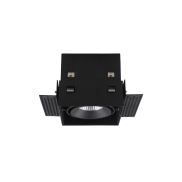 Artdelight Trofa - Einbaustrahler - 95 x 95 mm, 97 x 97 mm Einbaumaß - schwarz