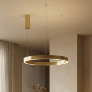 Nova Luce Elowen - Pendelleuchte - Ø 60 x 150 cm - 60W dimmbare LED inkl - gold