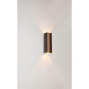 Artdelight Brody2 - Wandleuchte - 7,2 x 7,2 x 18 cm - 2 x 4W dimmbare LED inkl. - IP54 - Bronze gebürstet