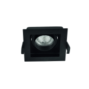 Nova Luce Cedi - Einbaustrahler - 100 x 100 mm, 95 x 95 mm Einbaumaß - Sand schwarz