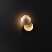 Nova Luce Soleil - wandleuchte - Ø 20 x 20 cm - 6W LED inkl. - gold